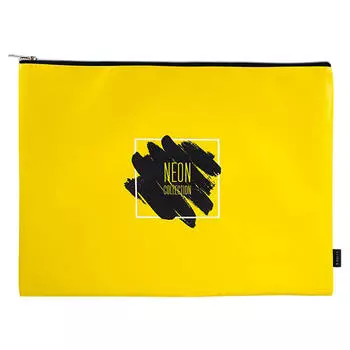 Папка 1 отделение Lorex а4 neon 330х260 мм молния пвх lxpomp-nn