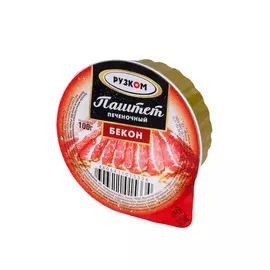Паштет рузком печеночный 100г бекон ж/б