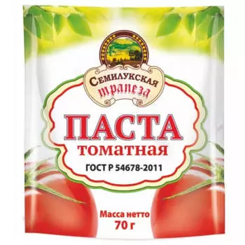 Паста томатная семилукская трапеза 70 г гост
