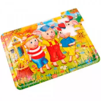 Пазл мягкий умка 12эл три попросенка 245449