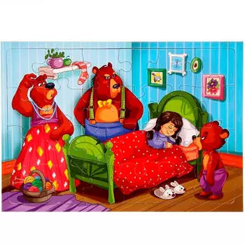 Пазл-рамка 24 элемента три медведя п24-0801