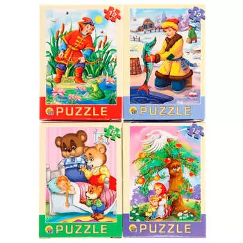 Пазл рыжий кот 12эл русские народные сказки п12-1262