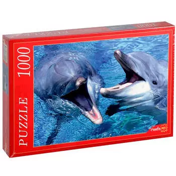 Пазл рыжий кот 60эл дельфины в воде кб60-4053