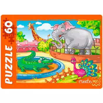 Пазл рыжий кот 60эл зоопарк п60-5916