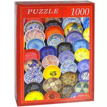 Пазлы 1000 элементов расписные тарелки кб1000-6831