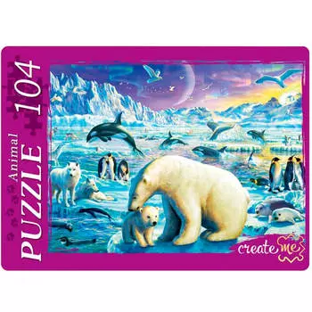 Пазлы 104 элемента арктическая ночь мг104-7993