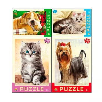 Пазлы 120 элементов домашние любимцы п120-8291
