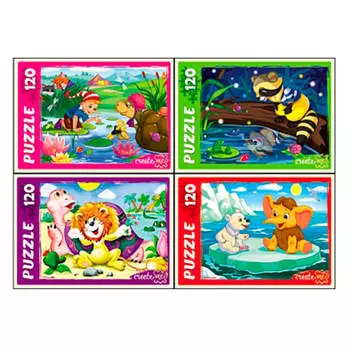 Пазлы 120 элементов мультфильмы п120*8289