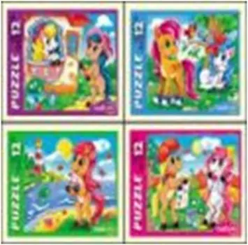 Пазлы 12 элементов любимые пони