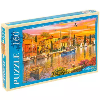 Пазлы 160 элементов венецианский канал на закате мг160-4040