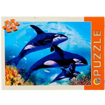 Пазлы 54 элемента в пакете водный мир п54-1367