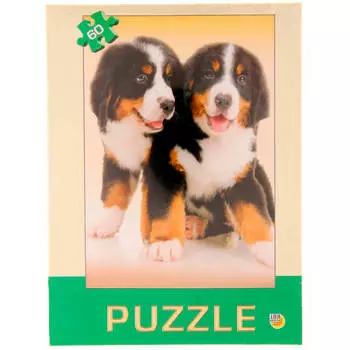 Пазлы 60 элементов забавные щенки п60-2225