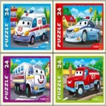 Пазлы тачки-спасатели 24 элемента п24-1719