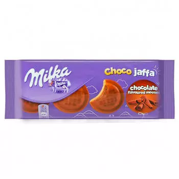 Печенье Milka 128г Jaffa Chocolate делис мусс
