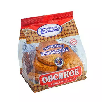 Печенье овсяное бежицкое 380г классическое Бежицкий ПК