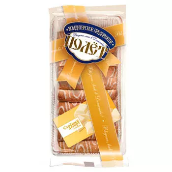 Печенье слоеный десерт 250г с белым шоколадом КП Полет