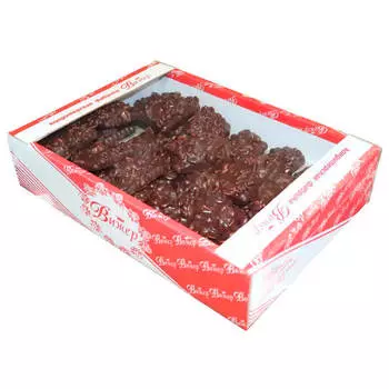 Печенье сложное с орехами в темной глазури сладояр