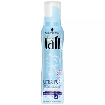 Пена для укладки волос Taft 150мл объем сверхсильная фиксация