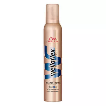 Пена для волос Wellaflex 200мл экстра сильная фиксация объем до 2-х дней