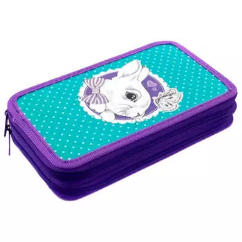 Пенал 2 отделения сильверхоф в ассортименте 99696/99716/99706/99