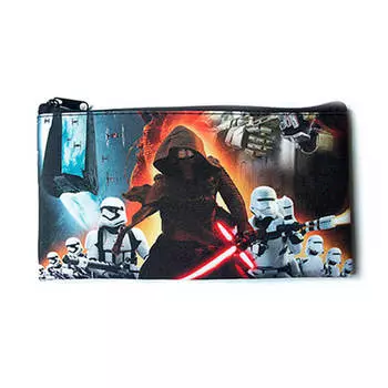 Пенал звездные войны 19*10см на молнии плоский полиэстер