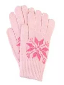 Перчатки с узором одинарные 36504