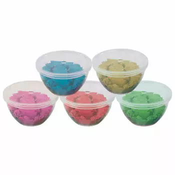 Песок для лепки кинетический юнландия 5 цв 700 гр формочка/картонный рукав 104991