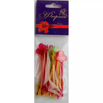 Пики для канапе Феерика 25шт пластиковые карта ф-569