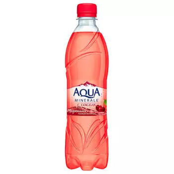 Питьевая вода Aqua Minerale 0,5л с соком черешни газ пл/б