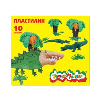 Пластилин 10цв 150г Каляка-маляка стек пкм10