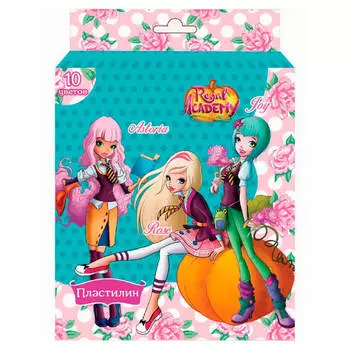 Пластилин 10цв 200гр центрум королевская академия 88335