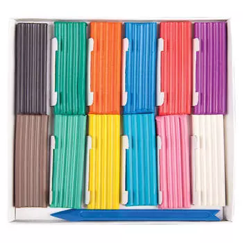 Пластилин 12 цв артспейс 144 гр со стеком картон 253975