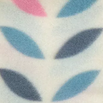 Плед флис сканди белезза 130*170 см розовый листочки