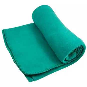 Плед флисовый Европа однотонный зеленый 130х160см