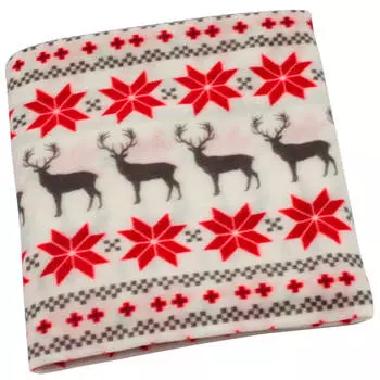 Плед флисовый Luskan 130x150 см олени