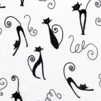 Плед микрофибра Кошки 180*200