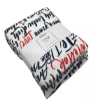 Плед микрофибра любовный текст 180 x200