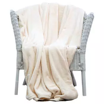 Плед микрофибра Plain 00200*220 кремовый