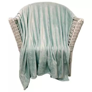 Плед микрофибра плайн зеленая мята 200*220