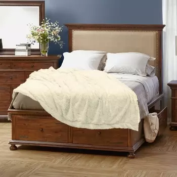 Плед мягкий мех buenas noches 220*240 кремовый арт.87577