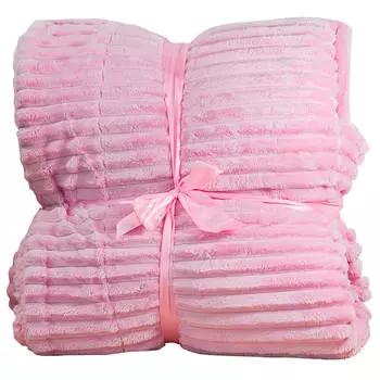 Плед Save&amp;Soft двуполотный розовый 150*200см Покрывало fs042