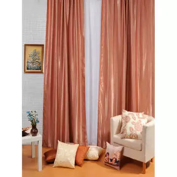 Набор штор 140*270 вуаль белая 300*270300*270 коричневый 6107855