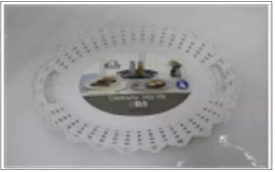 Поднос 24*17,5см круглый абсолют хоум белый 1506