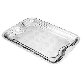 Поднос 38*28см Agness нержавеющая сталь 880-158