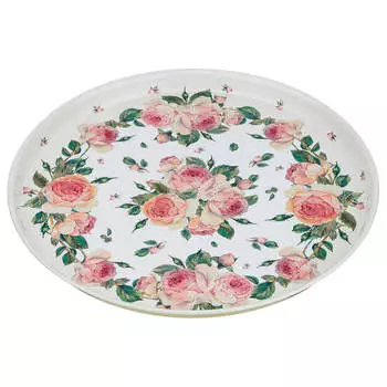 Поднос сервировочный 33*2.1 см агнесс пионы 898-010