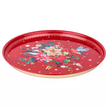 Поднос сервировочный 33*2.1 см агнесс торжество 898-045