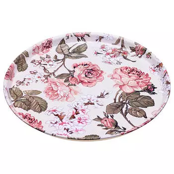 Поднос сервировочный 33*2,1см агнесс глория 898-039