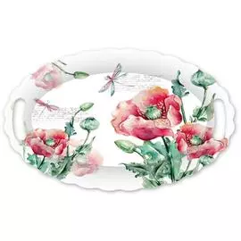 Поднос столовый 36,5*27,5см атм маковый цвет rf013714