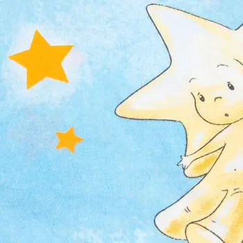 Пододеяльник детский Зайка моя 110*140см Космос бязь голубой 11800120