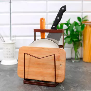 Подставка для ножей и разделочных досок 13,5*12,5*21,5см Доляна лофт 3928958